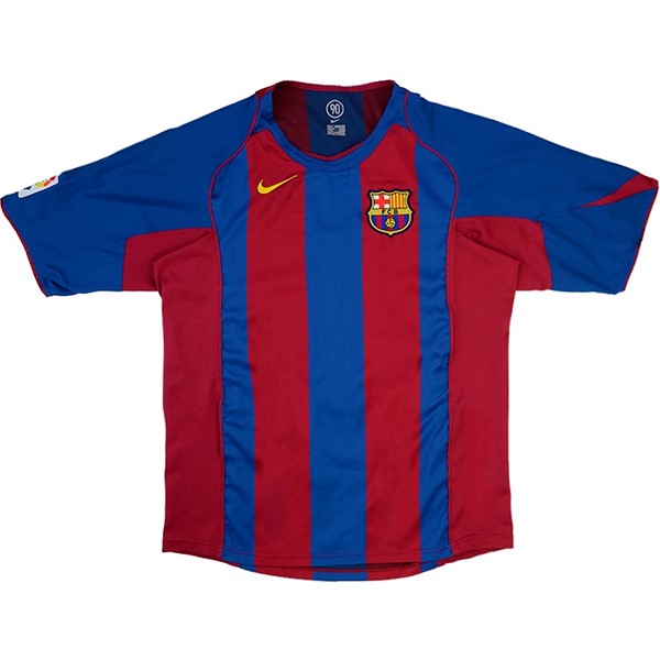 Camiseta Barcelona Primera equipación Retro 2004 2005 Azul Rojo
